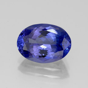 Tanzanita azul natural 2,99ct, corte oval, IF