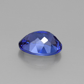 Tanzanita azul natural 2,12ct, corte oval, VVS