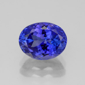 Tanzanita azul natural 2,49ct, corte oval, VVS-VS