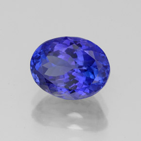 Tanzanita azul natural 2,49ct, corte oval, VVS-VS
