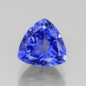 Tanzanita azul natural 2,41ct, trillion, VVS