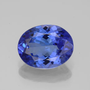 Tanzanita azul natural 2,76ct, corte oval, VVS