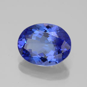 Tanzanita azul natural 2,76ct, corte oval, VVS