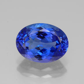 Tanzanita azul natural 2,71ct, corte oval, IF