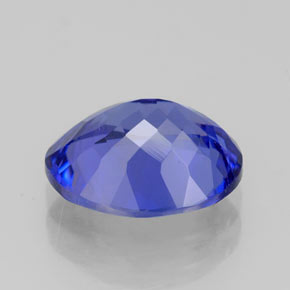 Tanzanita azul natural 2,92ct, corte oval, IF