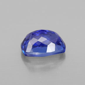 Tanzanita azul natural 1,82ct, almofada cortada, VVS