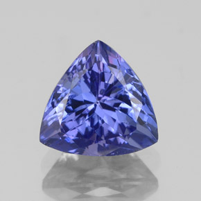 Tanzanita azul natural 2,19ct, trillion, VVS-VS