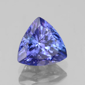 Tanzanita azul natural 2,19ct, trillion, VVS-VS