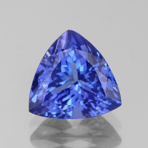 Tanzanita azul natural 2,62ct, trillion, VVS