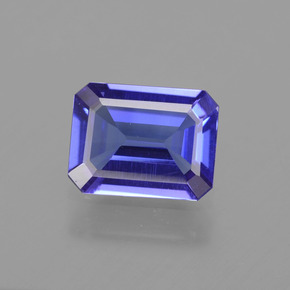 Tanzanita azul natural 1,79ct, corte esmeralda, VS
