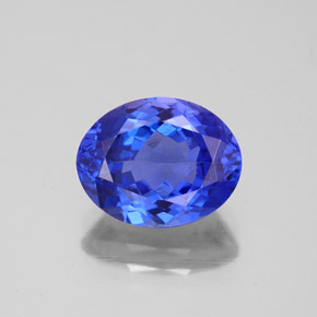Tanzanita azul natural 2,81ct, corte oval, VVS