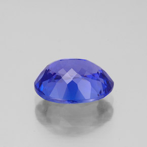 Tanzanita azul natural 2,81ct, corte oval, VVS