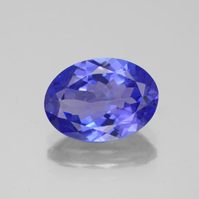 Tanzanita azul natural 2,83ct, corte oval, VVS-VS