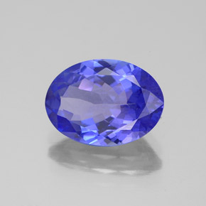 Tanzanita azul natural 2,83ct, corte oval, VVS-VS