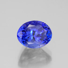 Tanzanita azul natural 2,75ct, corte oval, VVS