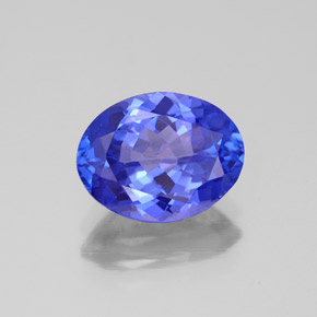Tanzanita azul natural 2,38ct, corte oval, VVS-VS