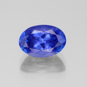 Tanzanita azul natural 2,66ct, corte oval, VVS