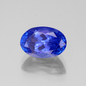 Tanzanita azul natural 2,66ct, corte oval, VVS