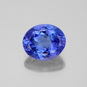 Tanzanita azul natural 2,70ct, corte oval, VVS