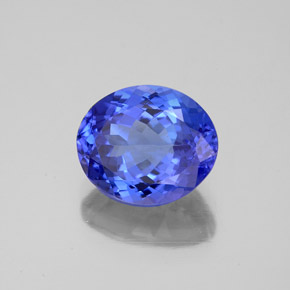 Tanzanita azul natural 2,70ct, corte oval, VVS