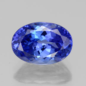 Tanzanita azul natural 2,73ct, corte oval, VVS-VS