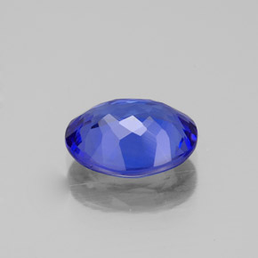 Tanzanita azul natural 2,43ct, corte oval, IF