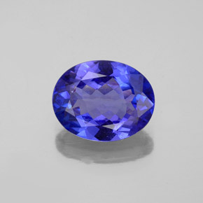 Tanzanita azul natural 2,32ct, corte oval, VVS