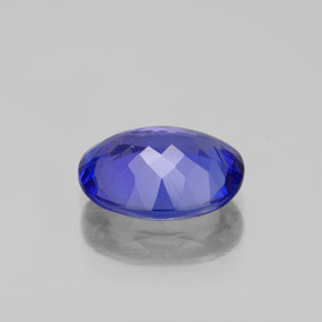 Tanzanita azul natural 2,32ct, corte oval, VVS