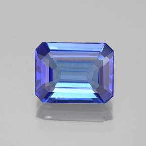 Tanzanita azul natural 2,02ct, corte esmeralda, VS
