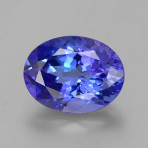 Tanzanita azul natural 2,26ct, corte oval, VVS-VS