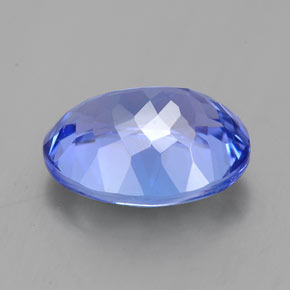 Tanzanita azul natural 2,92ct, corte oval, IF