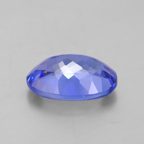 Tanzanita azul natural 3,20ct, corte oval, IF