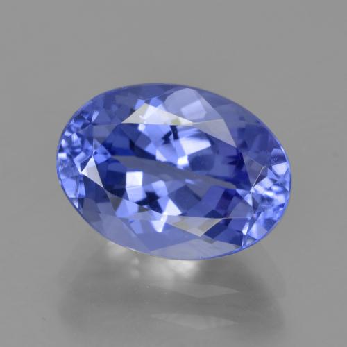 Tanzanita azul natural 3,46ct, corte oval, VVS-VS