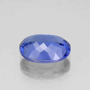 Tanzanita azul natural 2,86ct, corte oval, VVS