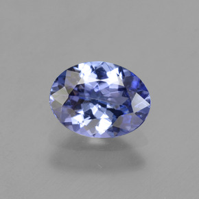 Tanzanita azul natural 1,22ct, corte oval, VVS-VS