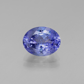 Tanzanita azul natural 2,22ct, corte oval, VVS
