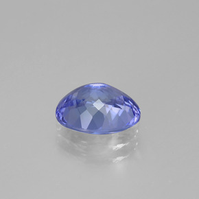 Tanzanita azul natural 2,22ct, corte oval, VVS