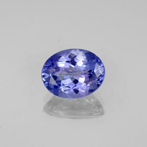 Tanzanita azul natural 2,10ct, corte oval, VVS-VS