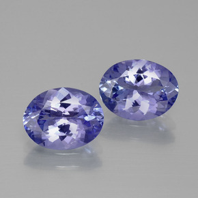 Pedras preciosas de tanzanita azul natural de 3,38 ct, corte oval, VVS-VS