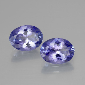 Pedras preciosas de tanzanita azul natural de 3,38 ct, corte oval, VVS-VS