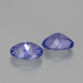 Pedras preciosas de tanzanita azul natural de 3,38 ct, corte oval, VVS-VS
