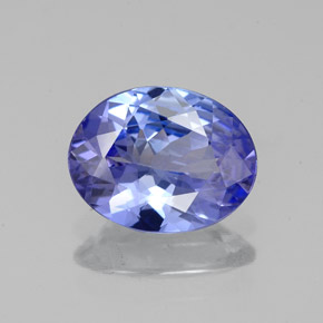 Tanzanita azul natural 1,51ct, corte oval, VVS