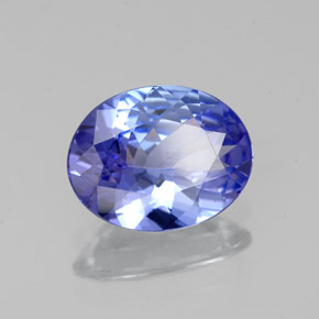 Tanzanita azul natural 1,51ct, corte oval, VVS