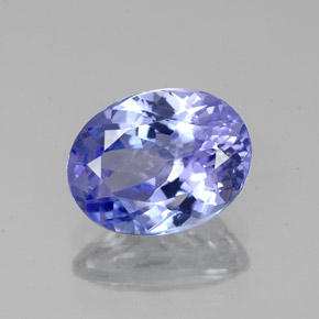Tanzanita azul natural 1,92ct, corte oval, VVS-VS