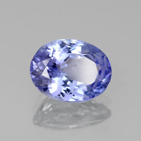 Tanzanita azul natural 1,92ct, corte oval, VVS-VS