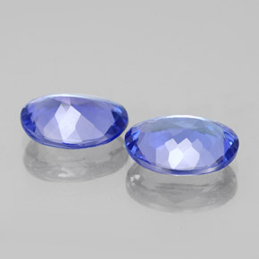 Pedras preciosas de tanzanita azul natural de 3,17 ct, corte oval, VVS-VS