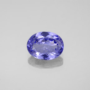 Tanzanita azul natural 1,73ct, corte oval, VVS