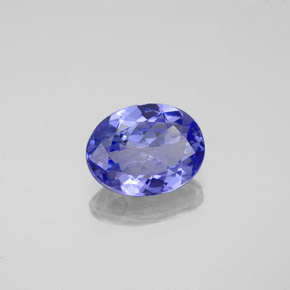 Tanzanita azul natural 1,73ct, corte oval, VVS