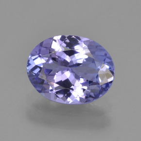 Tanzanita azul natural 1,96ct, corte oval, VVS