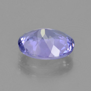 Tanzanita azul natural 1,96ct, corte oval, VVS